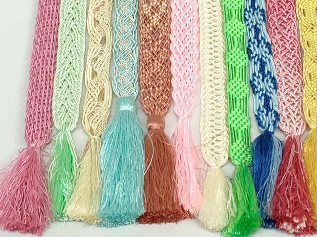 平和屋着物*夏物 和装小物 帯締め20本セット レース織 金糸 未使用あり 逸品 DABI0214xg