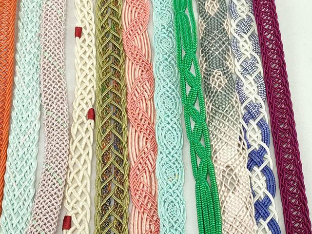 平和屋着物*夏物 和装小物 帯締め20本セット レース織 金糸 未使用あり 逸品 DABI0216xg