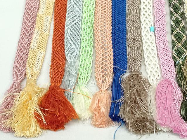 平和屋着物*夏物 和装小物 帯締め20本セット レース織 金銀糸 ラメ糸 未使用あり 逸品 DABI0220xg