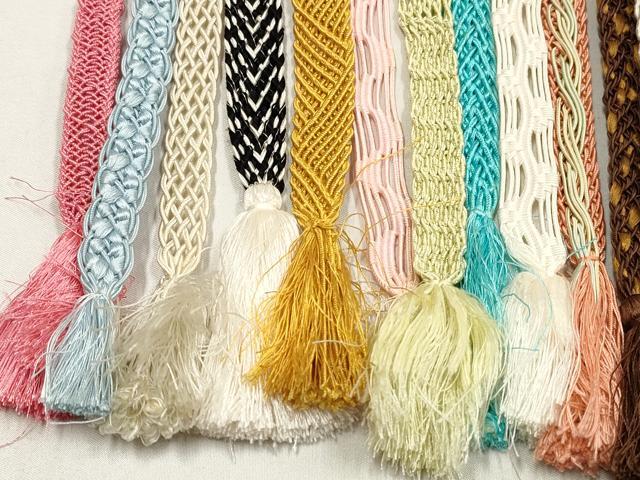 平和屋着物*夏物 和装小物 帯締め20本セット レース織 金銀糸 未使用あり 逸品 DABI0225xg