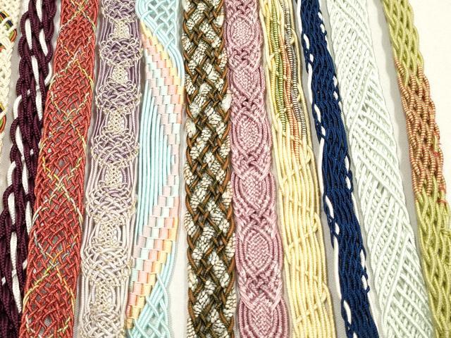平和屋着物*夏物 和装小物 帯締め20本セット レース織 金銀糸 ラメ糸 逸品 DABI0228xg