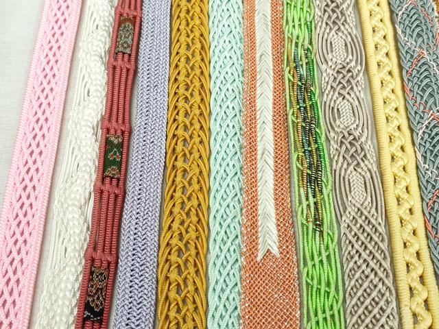 平和屋着物*夏物 和装小物 帯締め20本セット レース織 金銀糸 高麗組 未使用あり 逸品 DABI0244xg