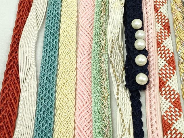 平和屋着物*夏物 和装小物 帯締め20本セット レース織 金銀糸 パール 未使用あり 逸品 DABI0251xg