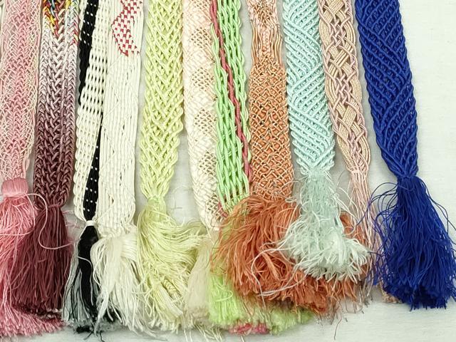 平和屋着物*夏物 和装小物 帯締め20本セット レース織 金銀糸 未使用あり 逸品 DABI0253xg