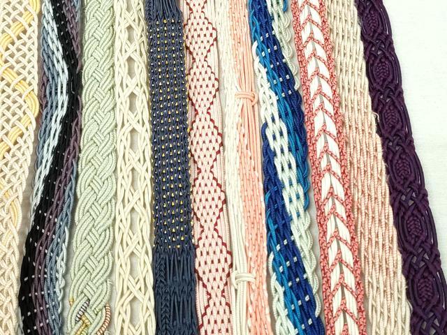 平和屋着物*夏物 和装小物 帯締め20本セット レース織 金糸 未使用あり 逸品 DABI0257xg