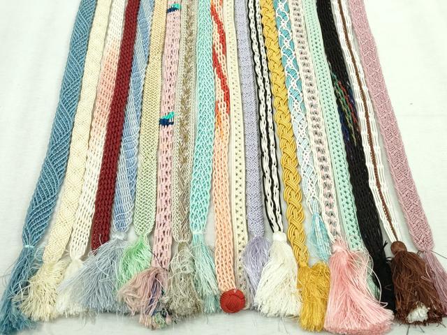 平和屋着物*夏物 和装小物 帯締め20本セット レース織 金糸 未使用あり 逸品 DABI0262xg