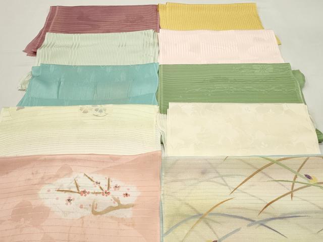 平和屋着物*夏物 和装小物 帯揚げ10枚セット 正絹 逸品 DABI0275xg
