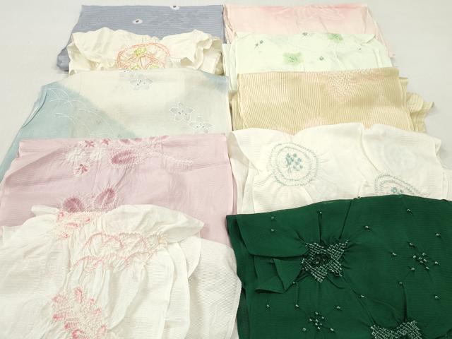 平和屋着物*夏物 和装小物 帯揚げ10枚 部分絞り 柄絞り 全て正絹 逸品 DABI0282xg