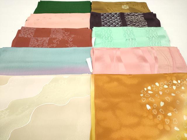 平和屋着物★和装小物 帯揚げ10枚セット 丹後ちりめん 正絹 逸品 未使用 DABI0294xg