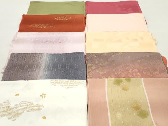 平和屋着物★和装小物 帯揚げ10枚セット 丹後ちりめん 正絹 逸品 DABI0302xg