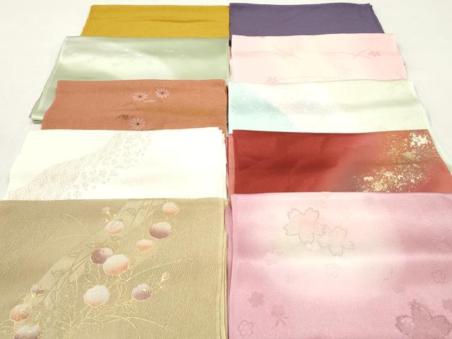 平和屋着物★和装小物 帯揚げ10枚セット 丹後ちりめん 正絹 逸品 DABI0303xg