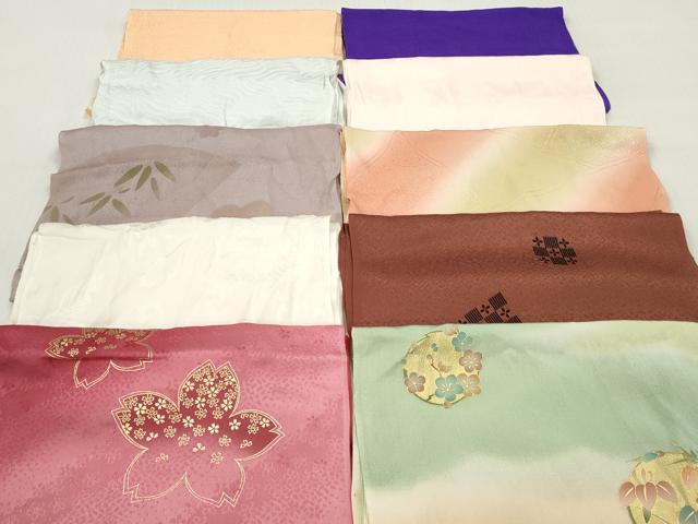 平和屋着物★和装小物 帯揚げ10枚セット 正絹 逸品 DABI0332xg