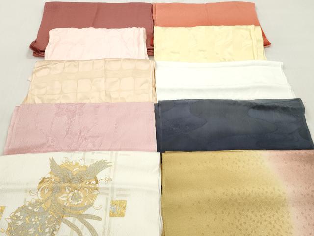 平和屋着物★和装小物 帯揚げ10枚セット 正絹 逸品 DABI0342xg