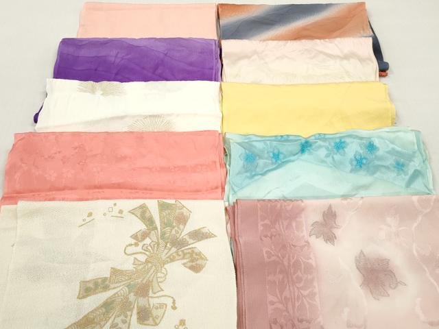 平和屋着物★和装小物 帯揚げ10枚セット 正絹 逸品 DABI0346xg
