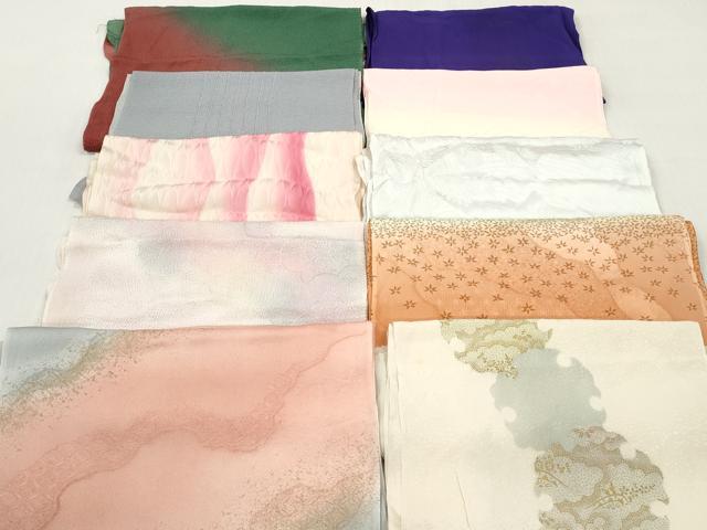 平和屋着物★和装小物 帯揚げ10枚セット 正絹 逸品 DABI0348xg