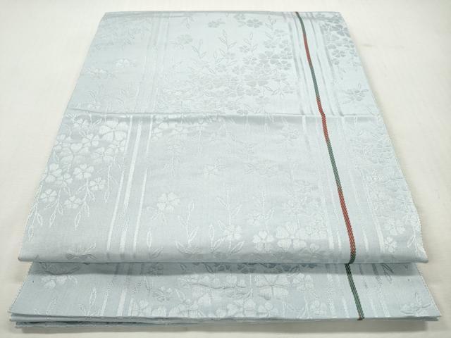 平和屋着物◎八寸名古屋帯 草花文 DABI0372xg