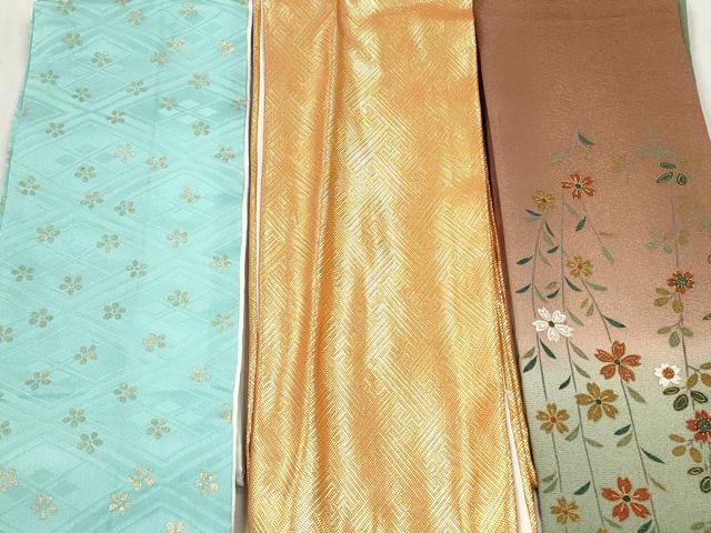 平和屋着物▼和装小物 重ね衿・伊達衿まとめて20点 紗綾形 草花 舞桜 金糸 金彩 両面あり 未使用あり 逸品 DABI0415xg
