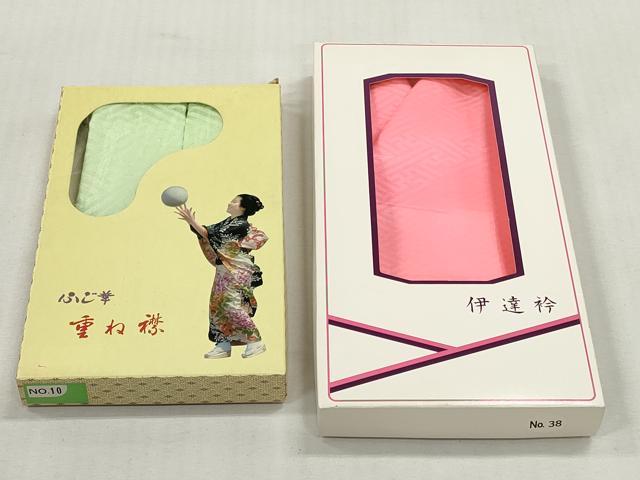平和屋着物▼和装小物 重ね衿・伊達衿まとめて20点 紗綾形 花蝶文 檜垣 舞桜 折り鶴 金銀糸 未使用あり 逸品 DABI0422xg