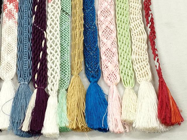 平和屋着物*夏物 和装小物 帯締め20本セット レース織 金糸 未使用あり 逸品 DABI0437xg