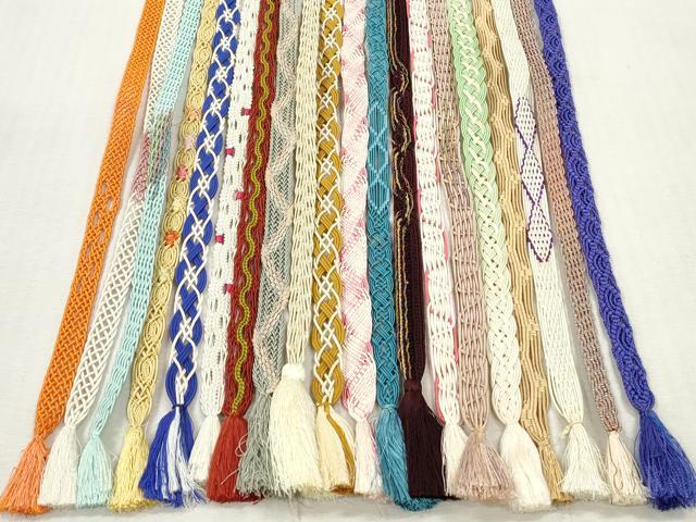 平和屋着物*夏物 和装小物 帯締め20本セット レース織 金銀糸 未使用あり 逸品 DABI0443xg