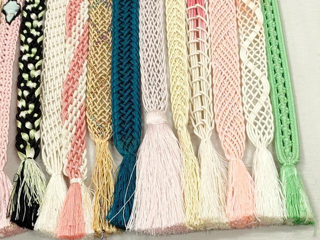 平和屋着物*夏物 和装小物 帯締め20本セット レース織 金銀糸 未使用あり 逸品 DABI0445xg