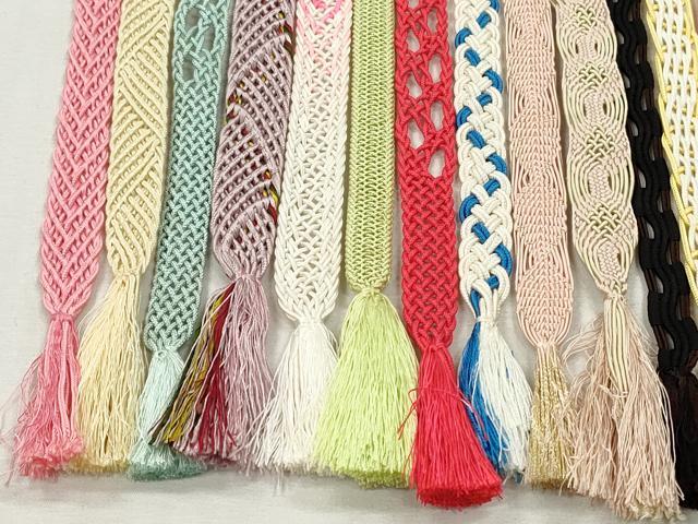 平和屋着物*夏物 和装小物 帯締め20本セット レース織 金銀糸 未使用あり 逸品 DABI0446xg