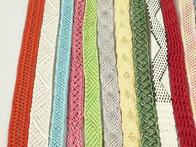 平和屋着物*夏物 和装小物 帯締め20本セット レース織 金糸 ラメ糸 未使用あり 逸品 DABI0448xg