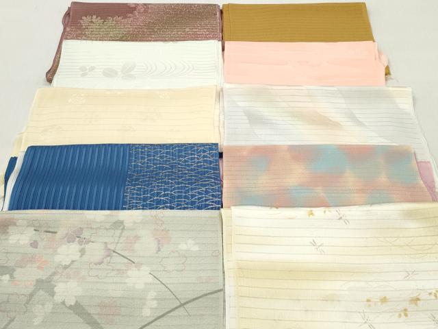 平和屋着物*夏物 和装小物 帯揚げ10枚セット 丹後ちりめん 正絹 逸品 DABI0457xg