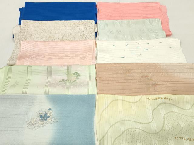平和屋着物*夏物 和装小物 帯揚げ10枚セット 正絹 逸品 DABI0461xg