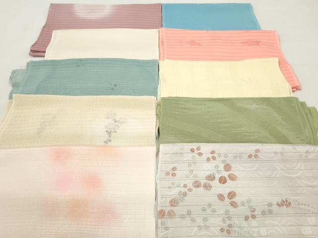 平和屋着物*夏物 和装小物 帯揚げ10枚セット 正絹 逸品 DABI0470xg
