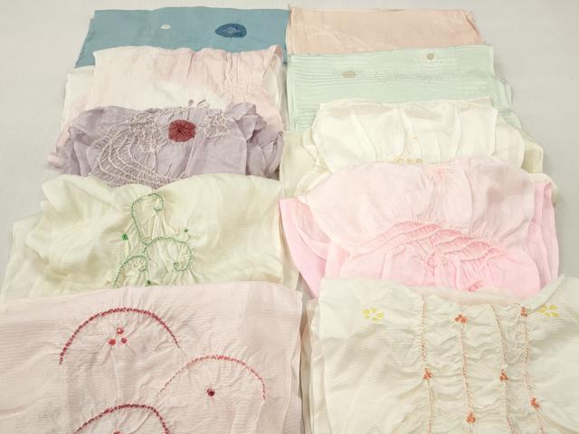 平和屋着物*夏物 和装小物 帯揚げ10枚 部分絞り 柄絞り 全て正絹 逸品 DABI0479xg