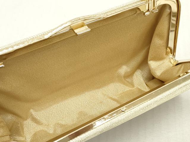 平和屋着物▼和装小物 チェーンバッグまとめて4点 亀甲文 ゴールド色 金銀糸 逸品 DABI0510xg