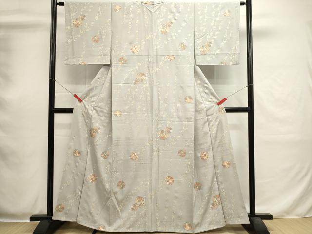 平和屋着物■上質な小紋 花丸文 金彩 正絹 逸品 DABI0530cd