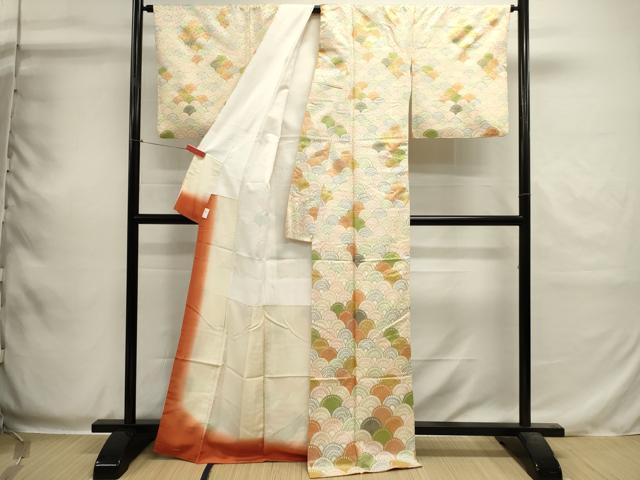 平和屋着物■訪問着 青海波 正絹 逸品 DABI0538cd