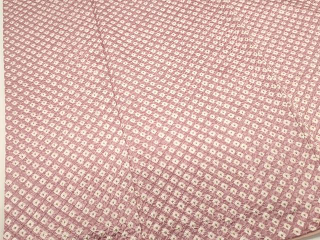 平和屋着物■上質な小紋 総絞り 鹿の子文 正絹 逸品 DABI0539cd