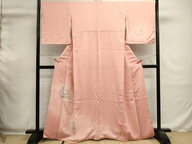 平和屋着物■訪問着 花車文 暈し染め 金糸 正絹 逸品 DABI0545cd