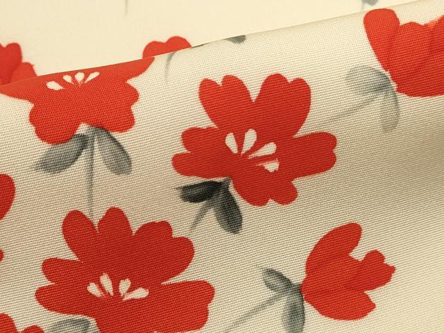 平和屋着物■上質な小紋 手描き 草花文 正絹 逸品 DABI0548cd