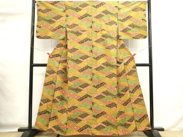平和屋着物■上質な小紋 吉祥文 正絹 逸品 DABI0582cd