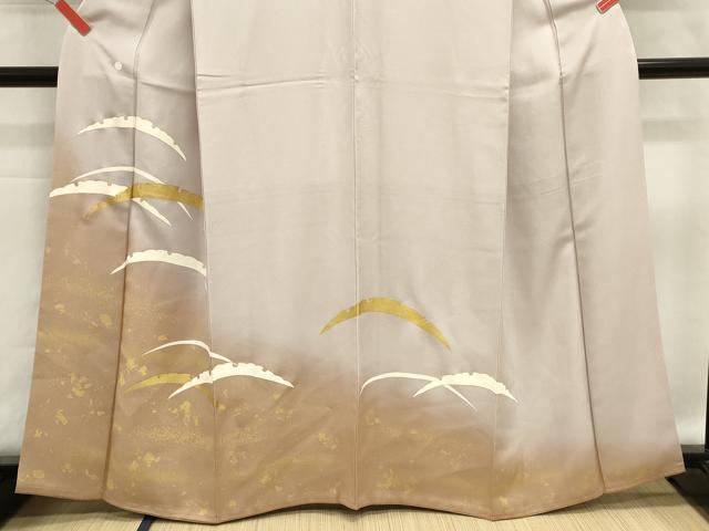 平和屋着物■豪華色留袖 駒刺繍 雪芝文 暈し染め 金彩 正絹 逸品 DABI0603cd