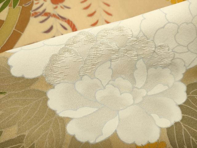 平和屋着物■訪問着 刺繍 花車文 暈し染め 金彩 正絹 逸品 DABI0604cd