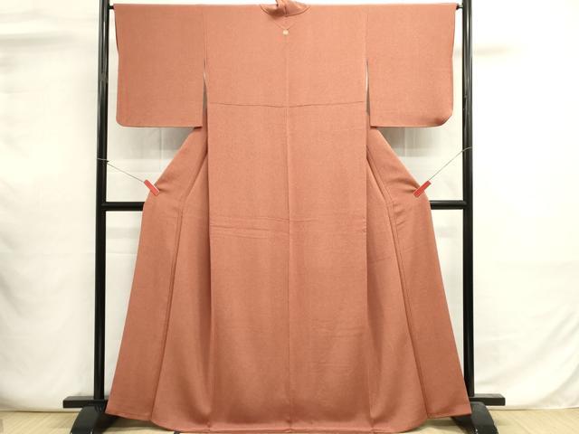 平和屋着物■江戸小紋 鮫小紋柄 鬼しぼ縮緬 正絹 逸品 DABI0621cd