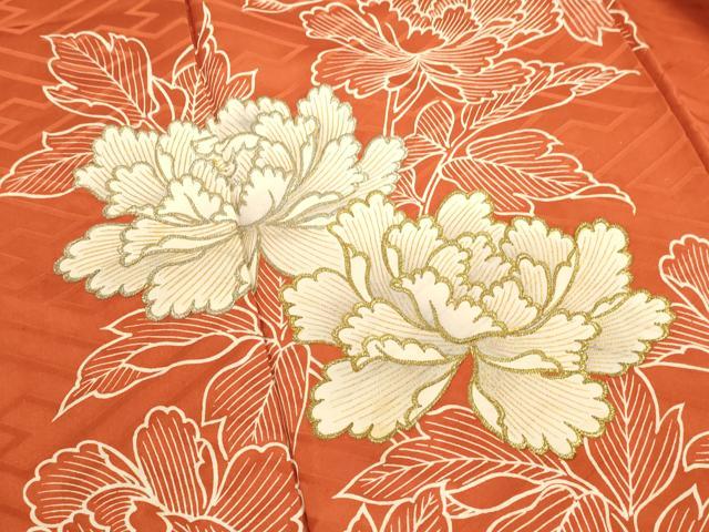 平和屋着物■豪華振袖 草花文 牡丹 金銀糸 正絹 逸品 DABI0646cd