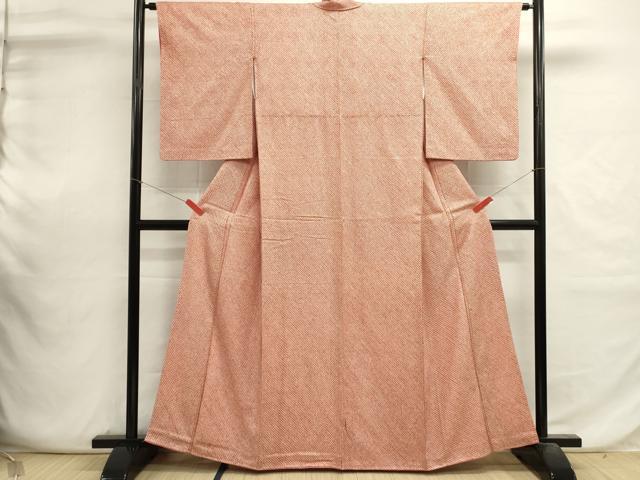 平和屋着物■大変加工の良い総絞り小紋 正絹 逸品 DABI0648cd