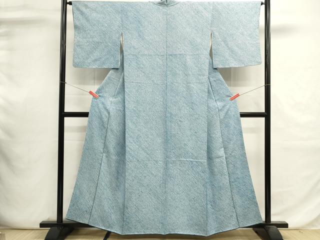 平和屋着物■大変加工の良い総絞り小紋 正絹 逸品 DABI0649cd