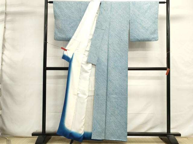 平和屋着物■大変加工の良い総絞り小紋 正絹 逸品 DABI0649cd