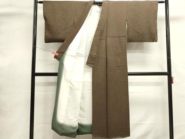 平和屋着物■上質な小紋 総絞り 鹿の子文 正絹 逸品 DABI0651cd