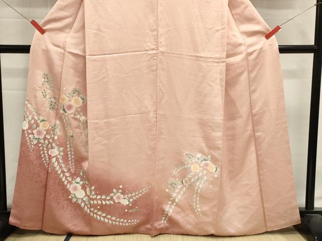 平和屋着物■訪問着 藤花房 暈し染め 金銀彩 正絹 逸品 DABI0655cd