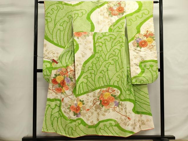 平和屋着物■豪華振袖 駒刺繍 絞り 鼓花文 金彩 やまと誂製 正絹 逸品 DABI0657cd