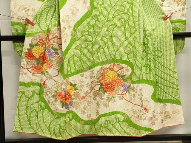 平和屋着物■豪華振袖 駒刺繍 絞り 鼓花文 金彩 やまと誂製 正絹 逸品 DABI0657cd