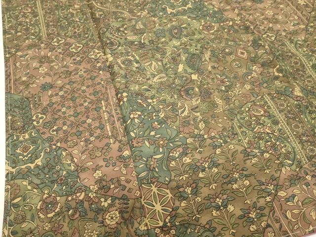 平和屋着物■上質な小紋 更紗花文 正絹 逸品 未使用 DABI0664cd